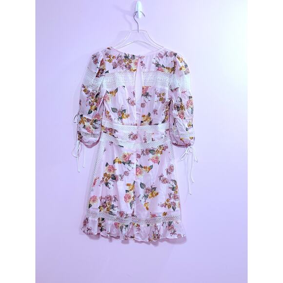 For Love & Lemons Isadora Mini Dress in Blush Size Small - Picture 6 of 10